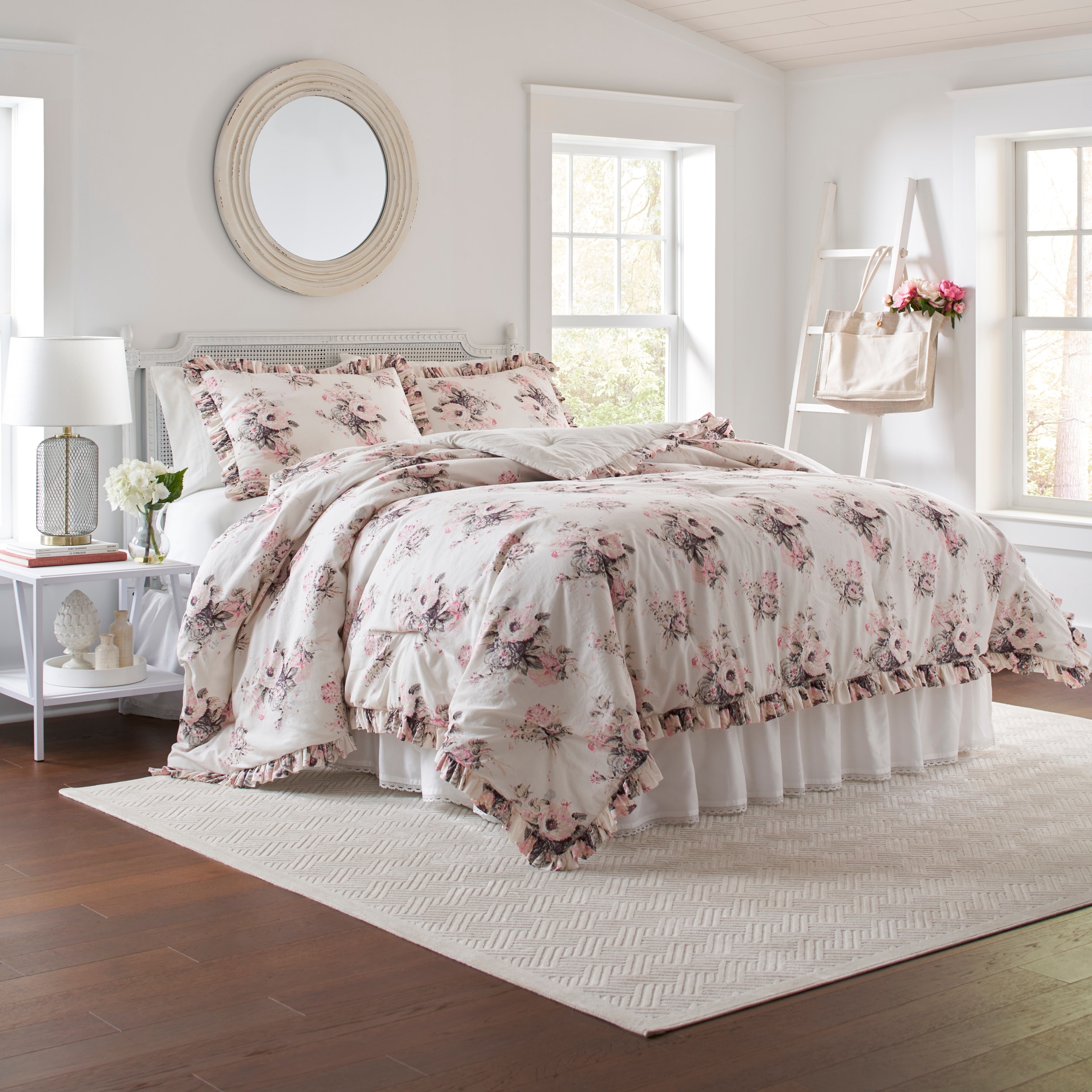 Laura Ashley Viola Cotton Comforter Set Overstock 31708306 Check out our bedding laura ashley selection for the very best in unique or custom, handmade pieces from our dresses shops. laura ashley viola cotton comforter set