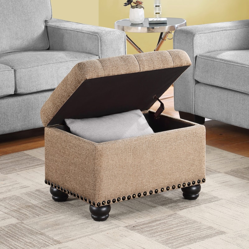 Convenience Concepts Designs4Comfort 5th Avenue Storage Ottoman