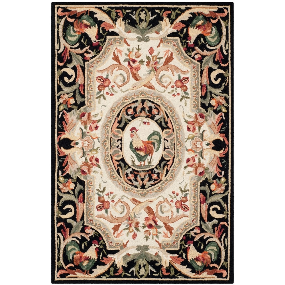 SAFAVIEH Handmade Chelsea Anni French Country Rooster Wool Rug