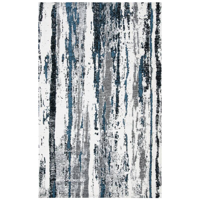 SAFAVIEH Classic Vintage Concettina Vintage Oriental Cotton Rug - 4' x 6' - Navy/Ivory
