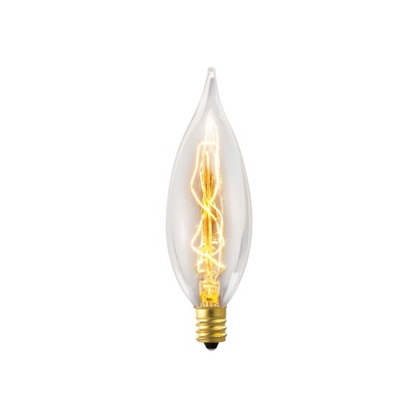 25 Watt Clear Medium Base E26 Flame 120V Chandelier Light Bulbs NEW!!! 6 Pack