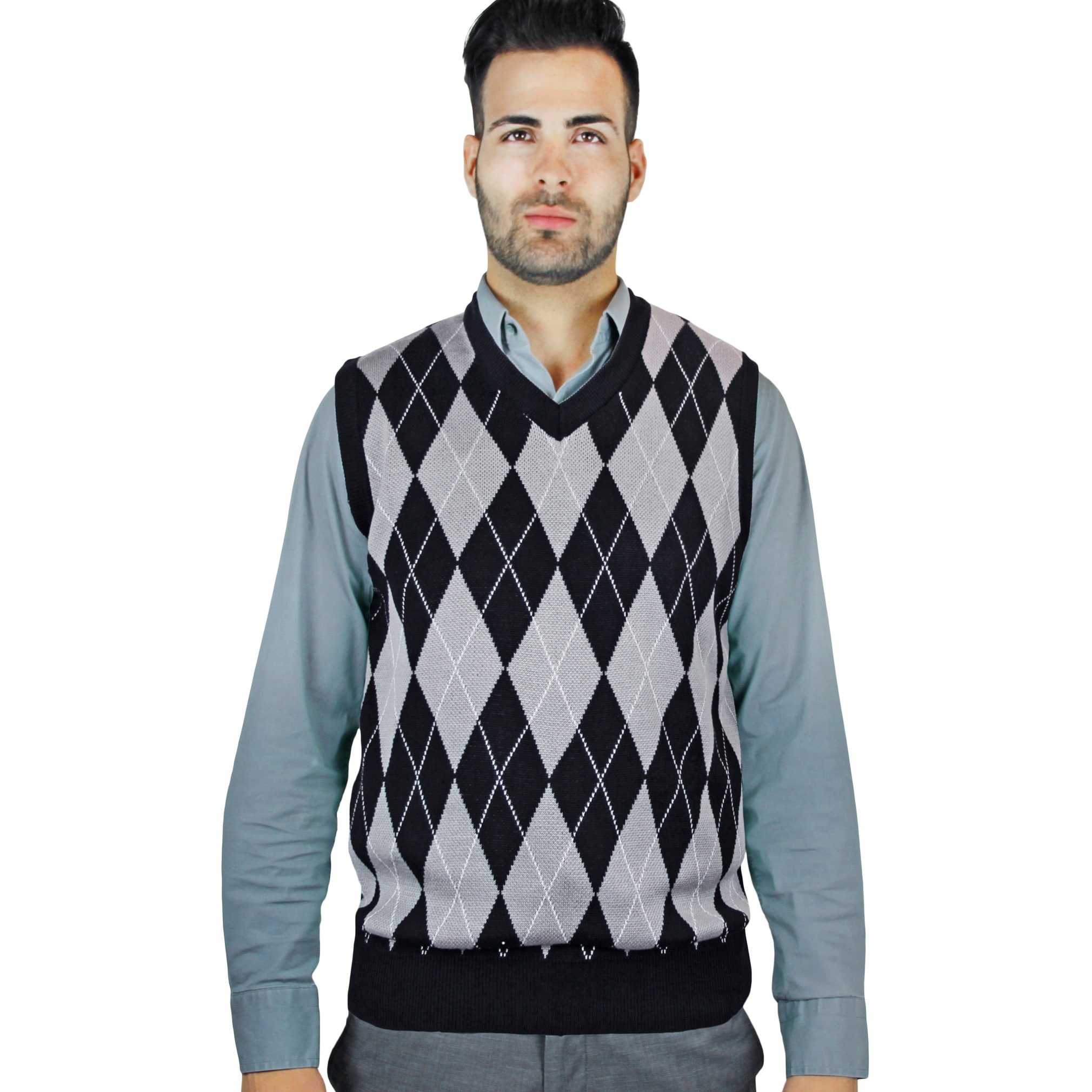 argyle sweater men