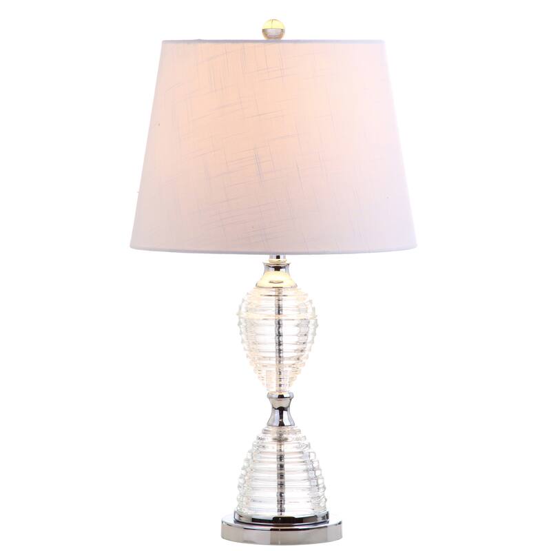 Bella 24" Crystal LED Table Lamp, Clear (Set of 2) by JONATHAN Y