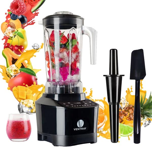 Costway 1500W 5 Speed Countertop Smoothie Blender with 5 Presets & 68oz Tritan Jar