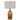 28 Inch Glass Bottle Table Lamp, Drum Shade, Dimmer - Bronze - 10 L X 17 W X 18 H Inches