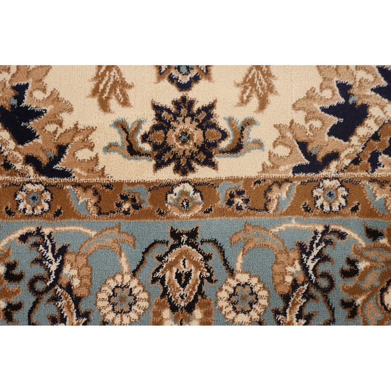 Floral Kashan Turkish Oriental Area Rug Machine Made Carpet - 4'4" x 6'2"