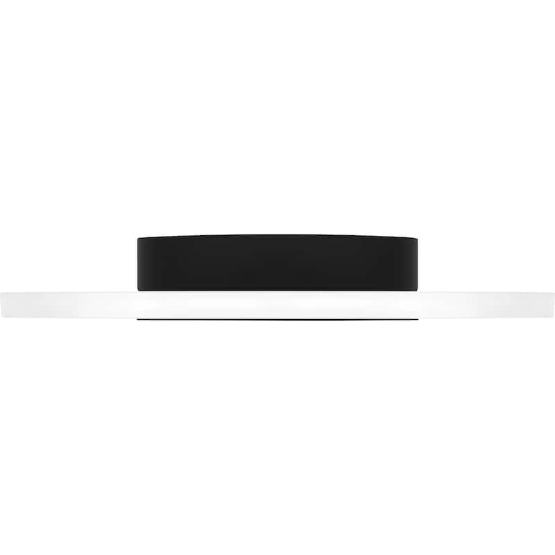 Rockwell Integrated LED Matte Black Flush Mount Light