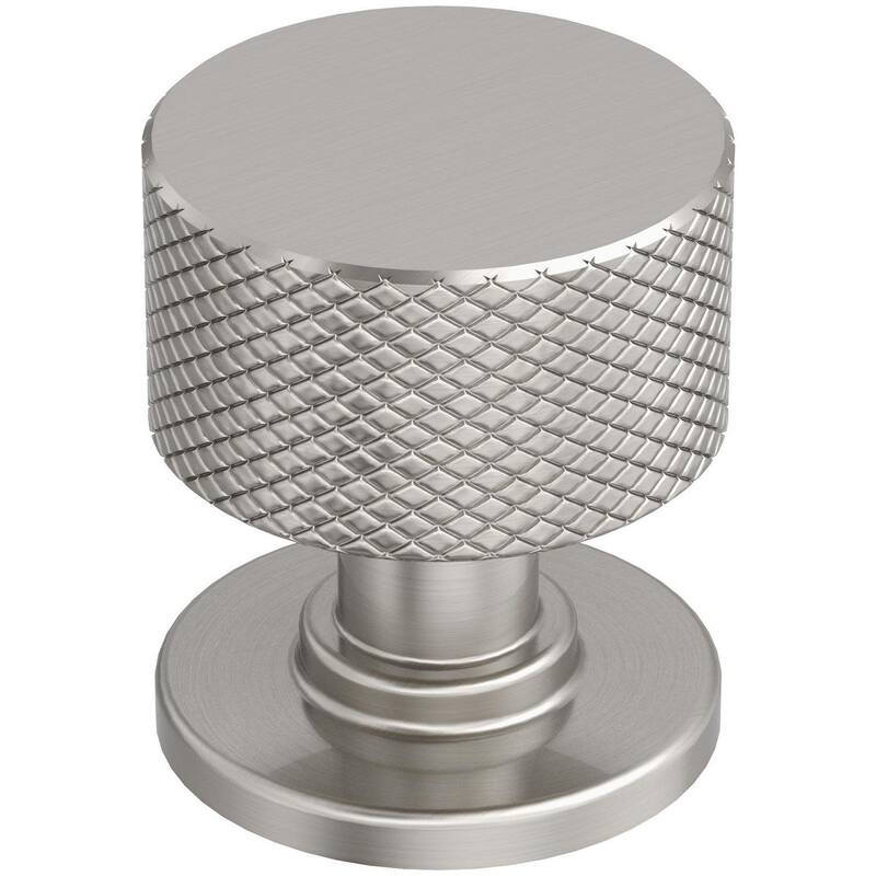 Amerock BP37632 Balata 1-1/8" Knurled Mushroom Cabinet Knob - Satin Nickel