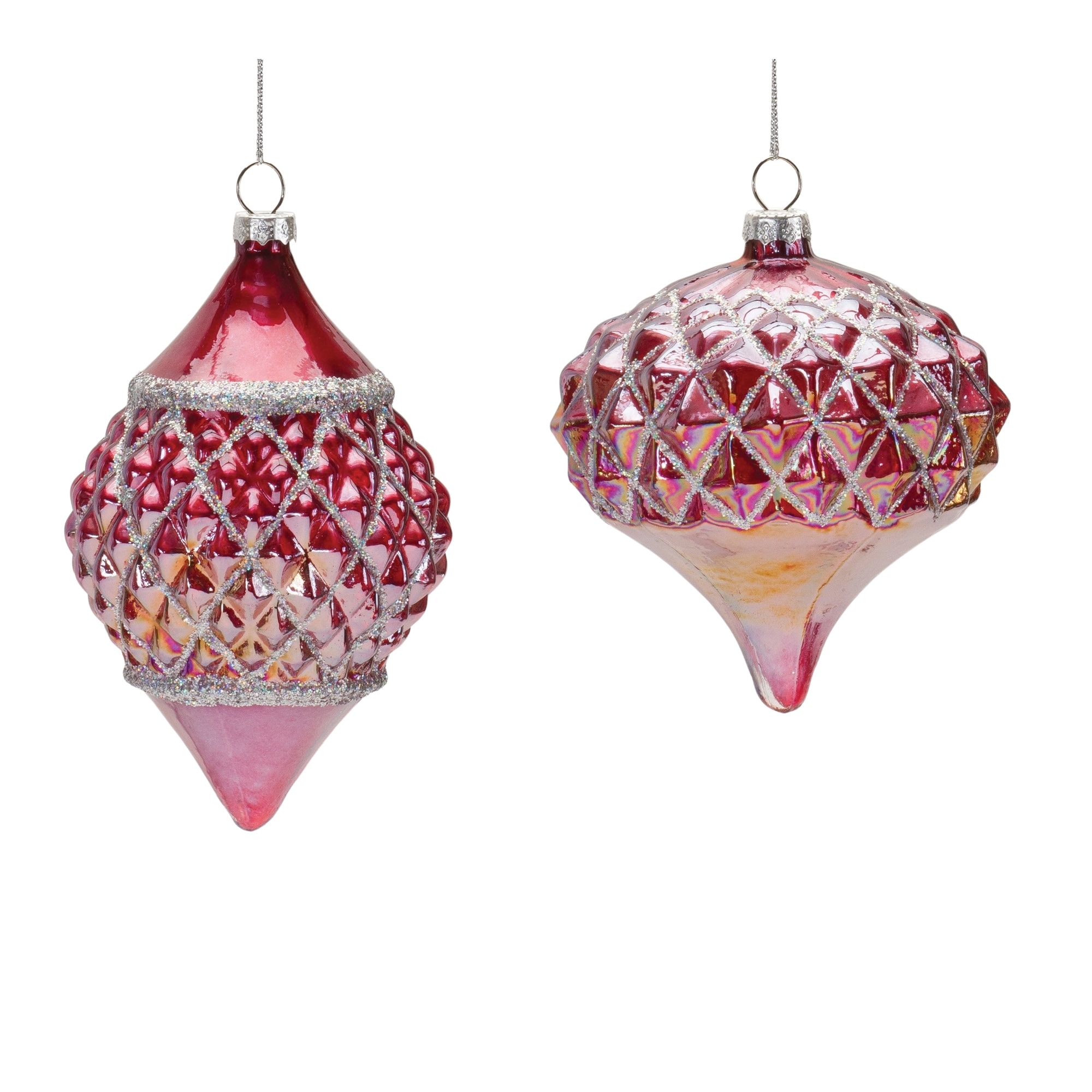Irredescent Glass Ornament (Set of 6)