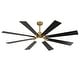 preview thumbnail 18 of 18, Vaczon 72" Modern Brass Plywood Large Smart Ceiling Fan with Dimmable LED Light and Remote - 72" - Remote & App Control