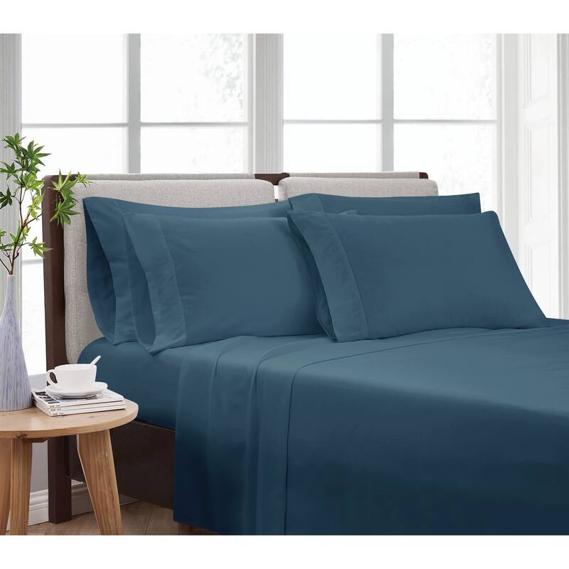 Cannon Heritage Solid 6 Piece Sheet Set (Includes Bonus Pillowcases)