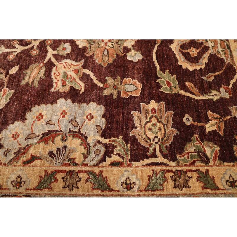 ECARPETGALLERY Hand-knotted Jamshidpour Dark Brown Wool Rug - 8'2 x 9'11