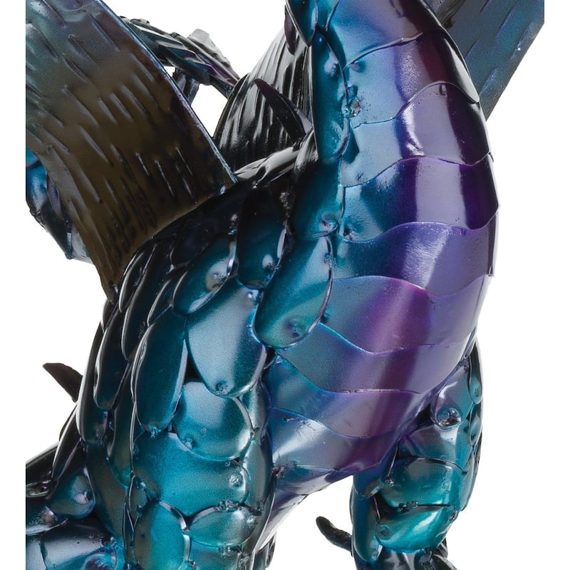 Fire Dragon Decor 22" - Purple - 19"x18.5"x22"