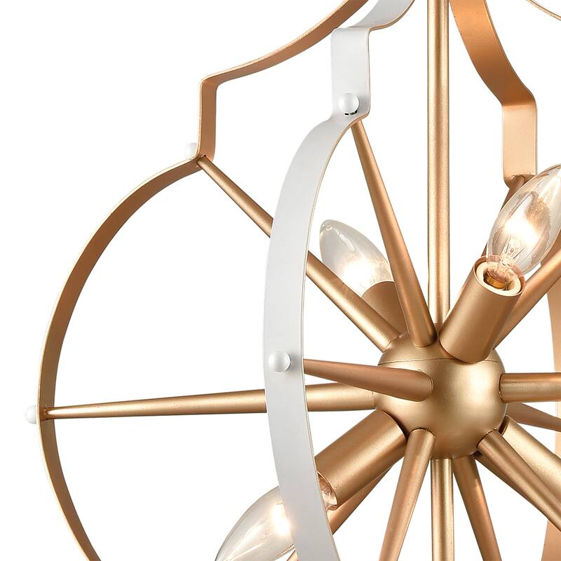 Elk Home Laguna Beach Gold Metal 4 Light Chandelier