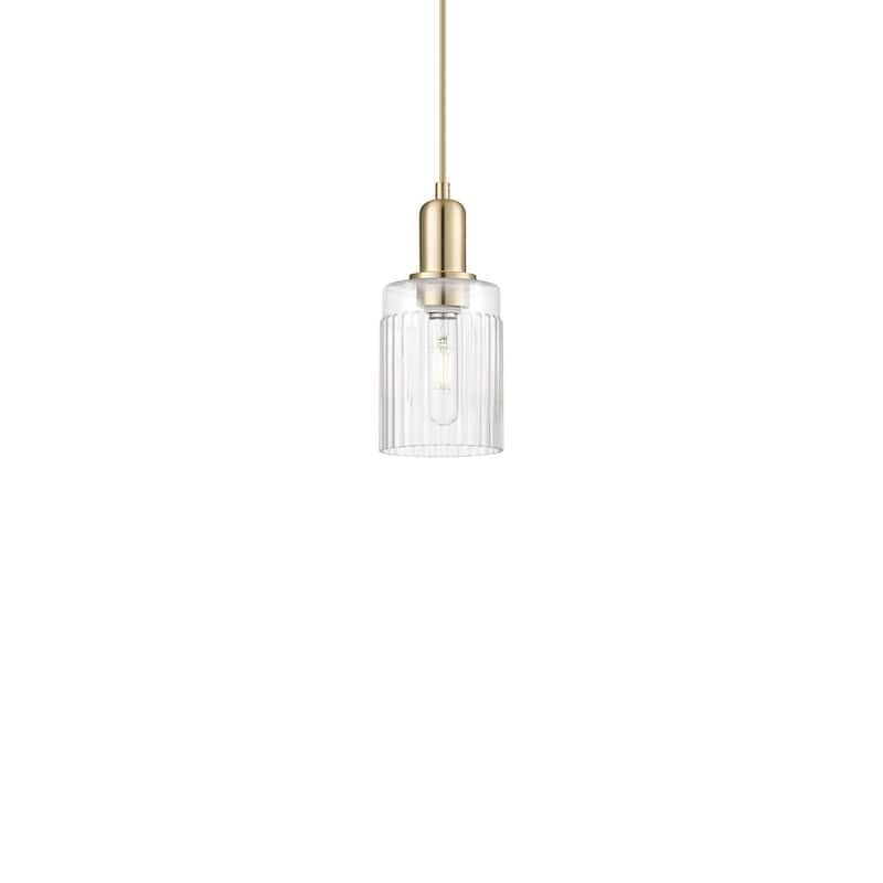 Innovations Lighting 716-1P-10-5 Hadley Pendant Hadley 5" Wide Mini - Champagne Bronze / Clear