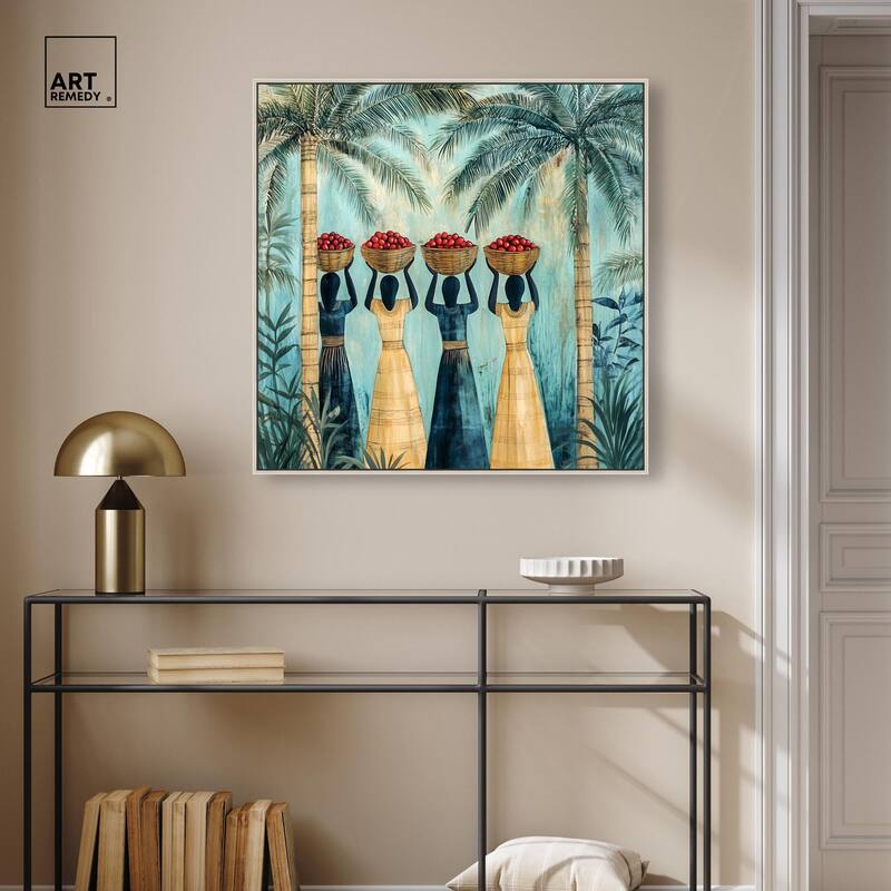Walk Under Palms Canvas by Art Remedy