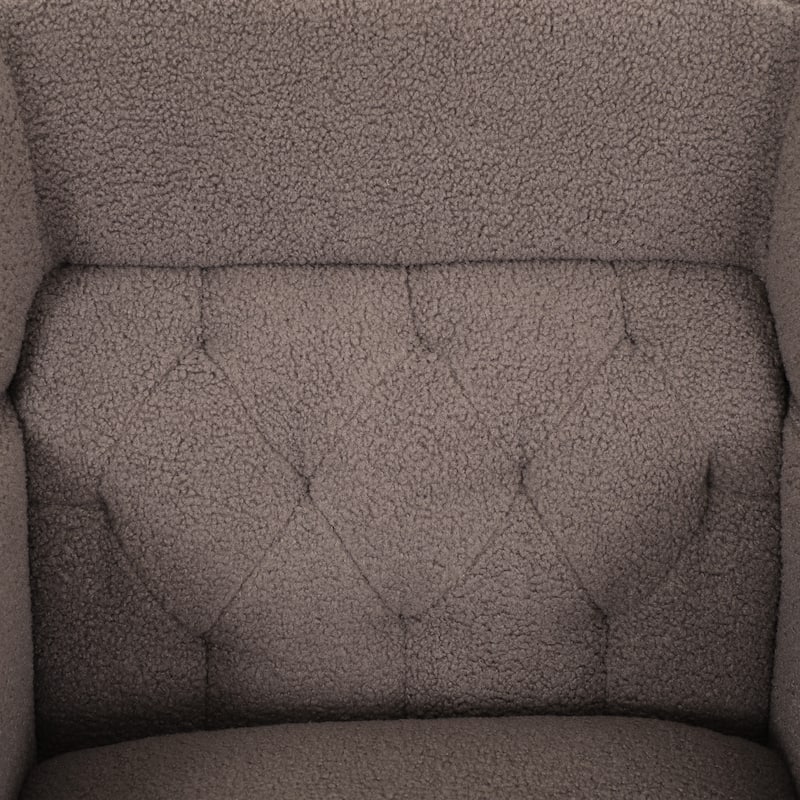 Brown 35.25" Upholstered Arm Chair