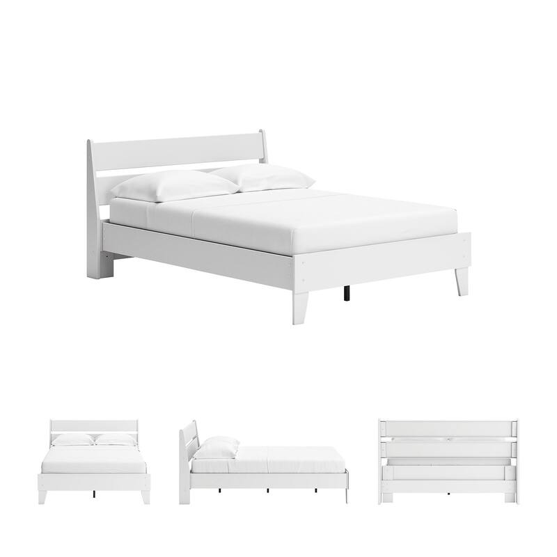Signature Design by Ashley Socalle White Panel Platform Bed