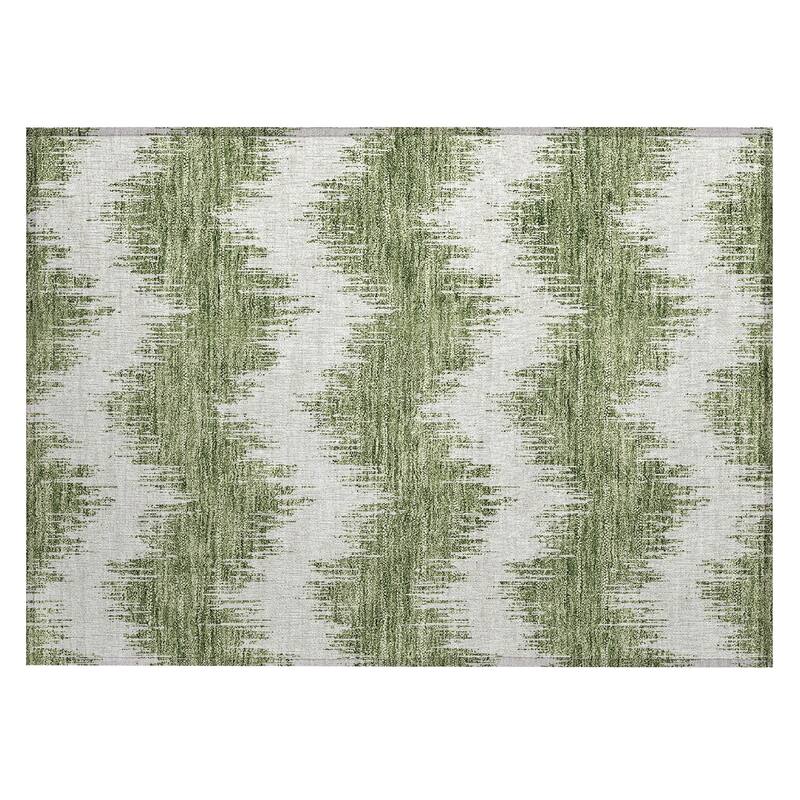 Machine Washable Indoor/ Outdoor Chantille Modern Chevron Rug