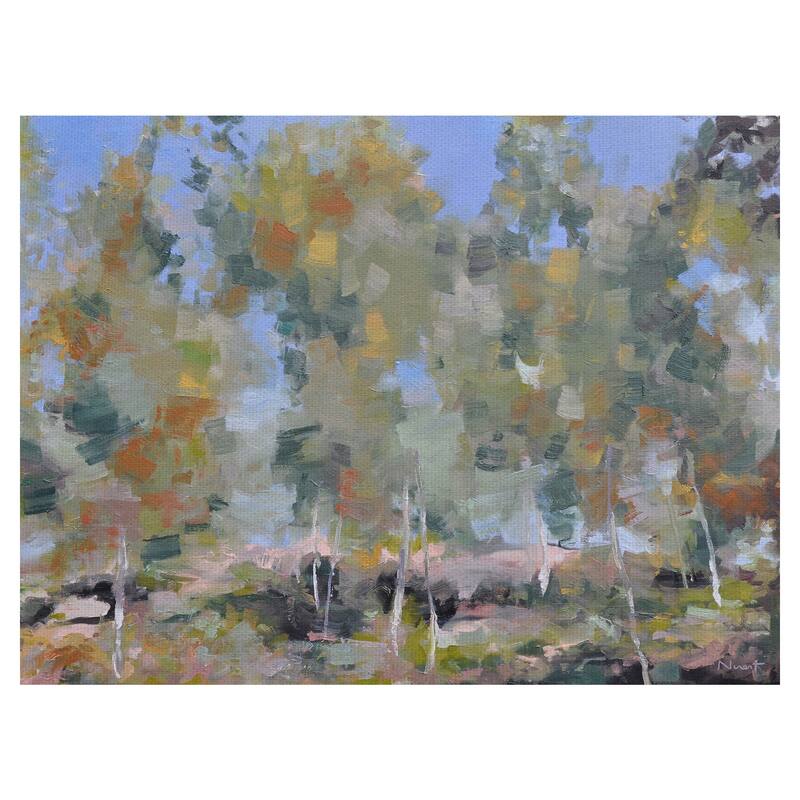 Dancing Birch by Clement Nivert Canvas Art Print