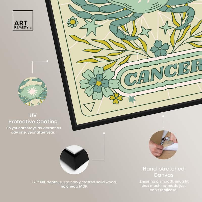 Cancer Stars Card Canvas by Art Remedy