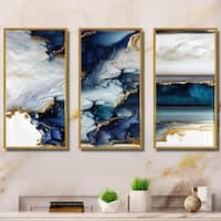 Wynwood Studio 'What's On My Mind Navy Custom' Fashion and Glam Wall Art  Canvas Print - Blue, Gold - Bed Bath & Beyond - 31121336