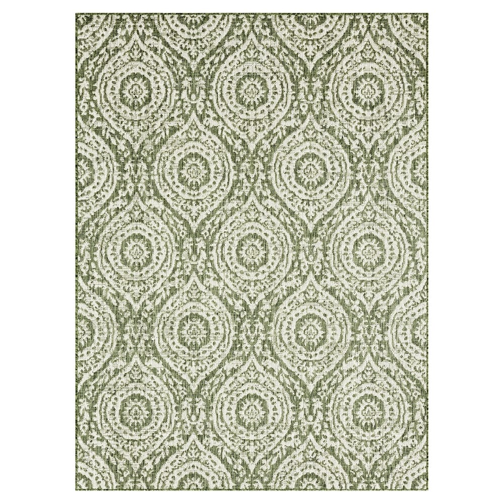 Nicole Miller New York Patio Country Zoe Moroccan Damask Indoor/Outdoor Area Rug
