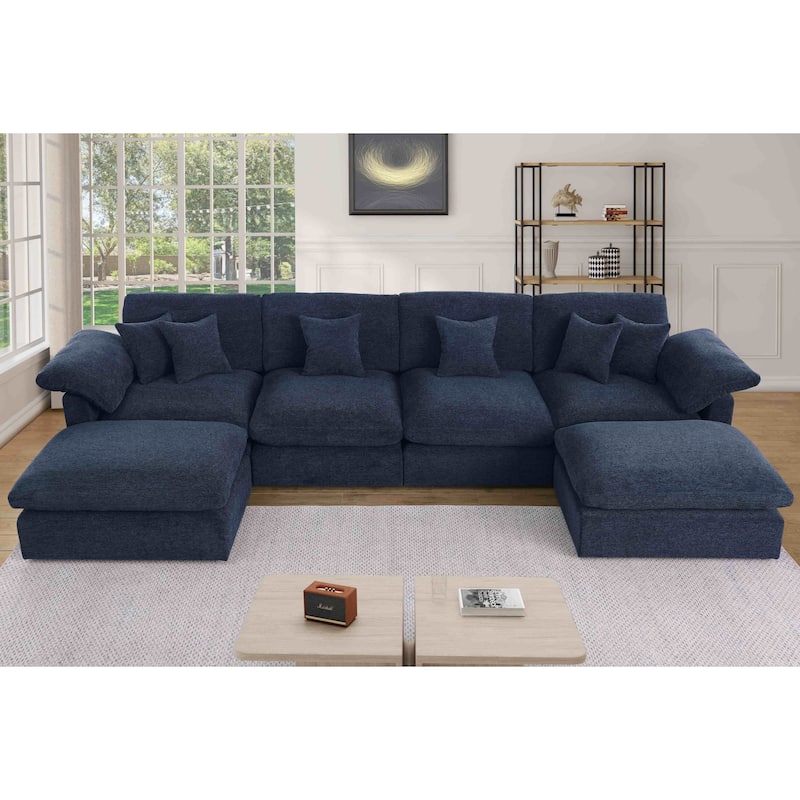 6 - Piece Chenille Sectional