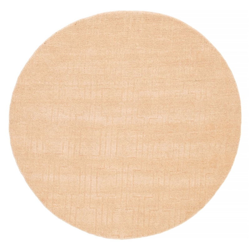 Kashkuli Gabbeh Tan Rug 5'4" x 5'4" - 5'4 x 5'4 - Tan - 5'4 x 5'4