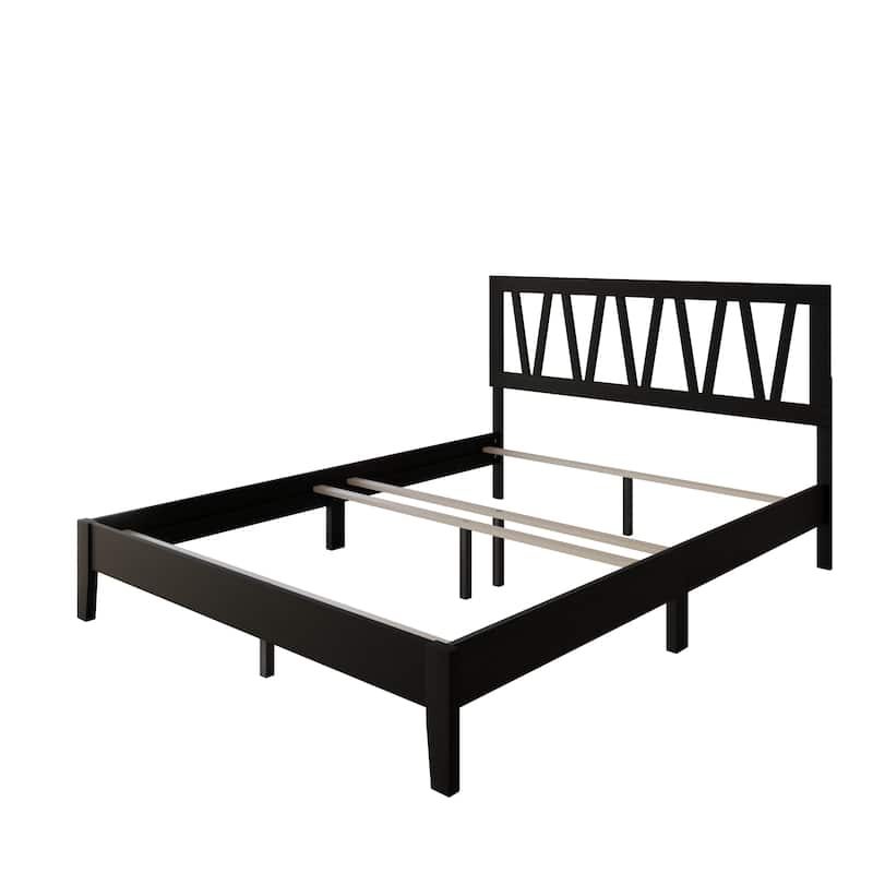 Clayfell Gadsden Solid Wood Panel Bed