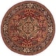 preview thumbnail 5 of 27, SAFAVIEH Handmade Classic Fae Traditional Oriental Wool Rug 6' Round - Red/Navy - Round