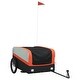 preview thumbnail 11 of 11, vidaXL Bike Trailer Kids Bicycle Cargo Trailer Cart Wagon with Tow Bar Iron - 53.9" x 27.2" x 23.2"