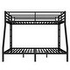 preview thumbnail 9 of 7, Metal Queen over King Bunk Bed (Black): Space-Saving, Noise-Reduced for Teens & Adults, No Box Spring Needed