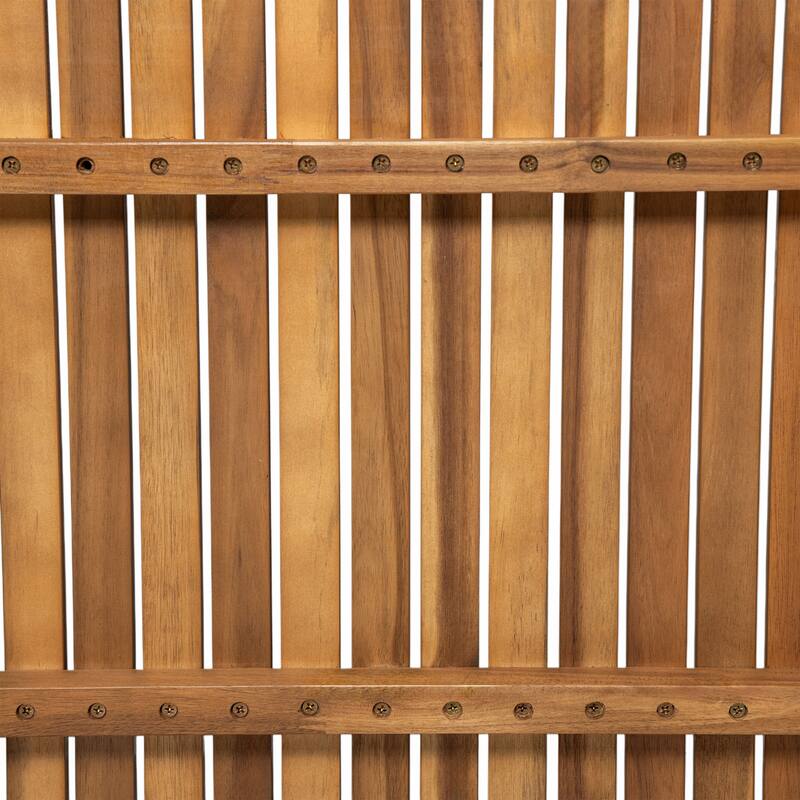 Roomfitters 69-Inch Outdoor Dining Table, Acacia Wood Slatted Top for Patio or Garden, Sturdy Finish