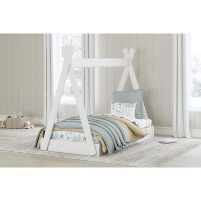 Signature Design by Ashley Hallityn White Twin Tent Bed
