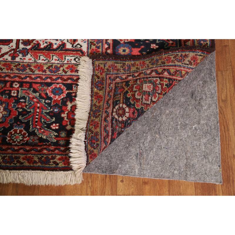 Hand Knotted Oriental 100% Wool Carpet Traditional Medallion Red Heriz (serapi) Area Rug - 15' 0'' X 11' 8''