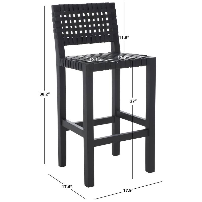 SAFAVIEH Home Sorrento 27-inch Counter Stool - 18"Wx18"Dx38"H