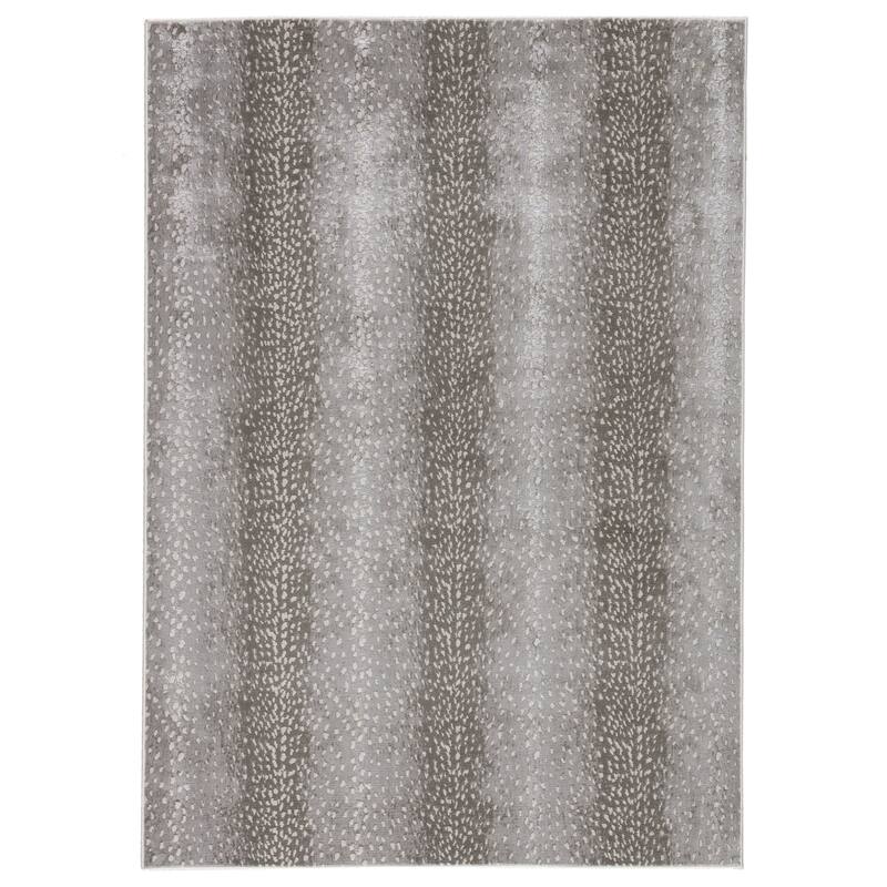 Silver Orchid Axis Animal Print Spotted Area Rug
