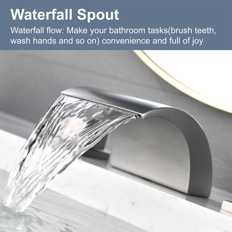 Topcraft 3 Colors 2-Handle Widespread Bathroom Sink Faucet