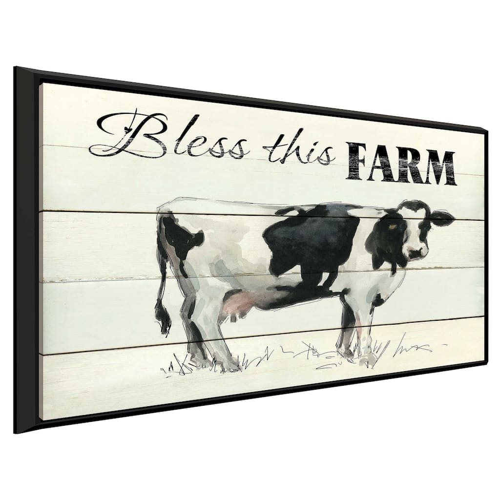 "Bless This Farm" by Carol Robinson Print on Floating Canvas