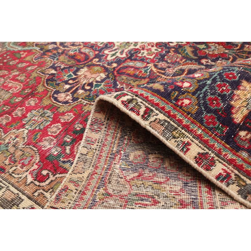 ECARPETGALLERY Hand-knotted Antalya Vintage Red Wool Rug - 6'7 x 9'6