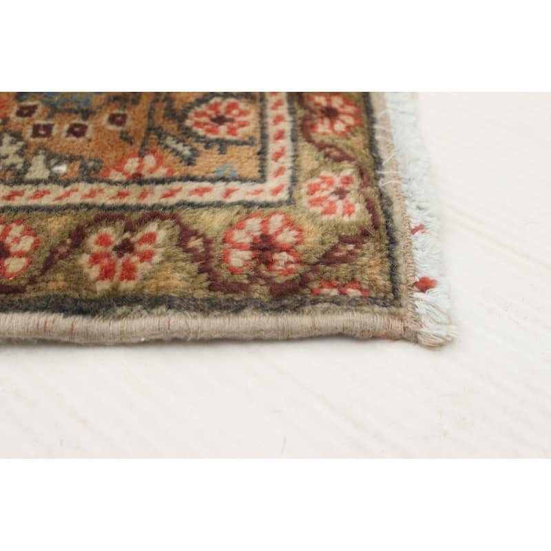 ECARPETGALLERY Hand-knotted Keisari Vintage Cream Wool Rug - 6'5 x 9'10
