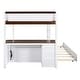 preview thumbnail 9 of 34, Full-Over-Full Bunk Bed with Twin size Trundle, Storage and Desk