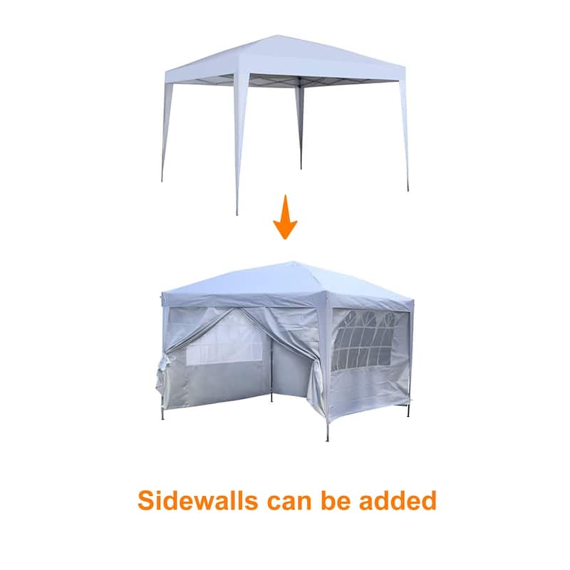 Ainfox 10x10ft Outdoor Pop Up Canopy Tent with 4 Removable Sides and Carrying Bag