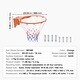 preview thumbnail 9 of 19, Basketball Rim, Wall Door Mounted Basketball Hoop, Heavy Duty Q235 Basketball Flex Rim Goal Replacement with Net