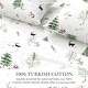 preview thumbnail 25 of 37, Linery & Co. Turkish Cotton Double-Brushed Christmas Flannel Bed Sheet Set
