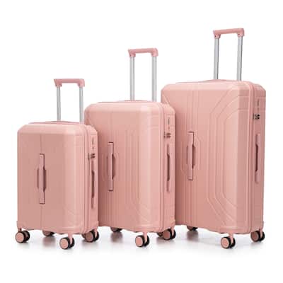 20"/24"/28" 3 pcs/set in ABS Spinner Wheel Luggage, Carry on Suitcase, Matching Color, TSA Combination Lock