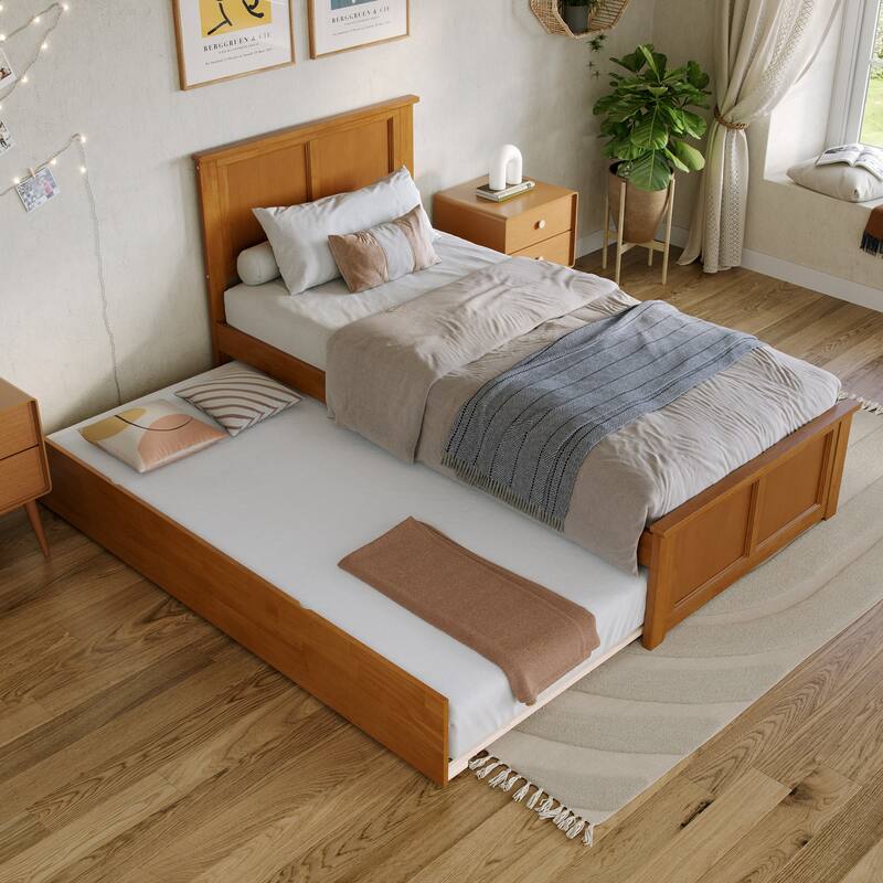 AFI Madison Platform Bed with Matching Footboard & Trundle