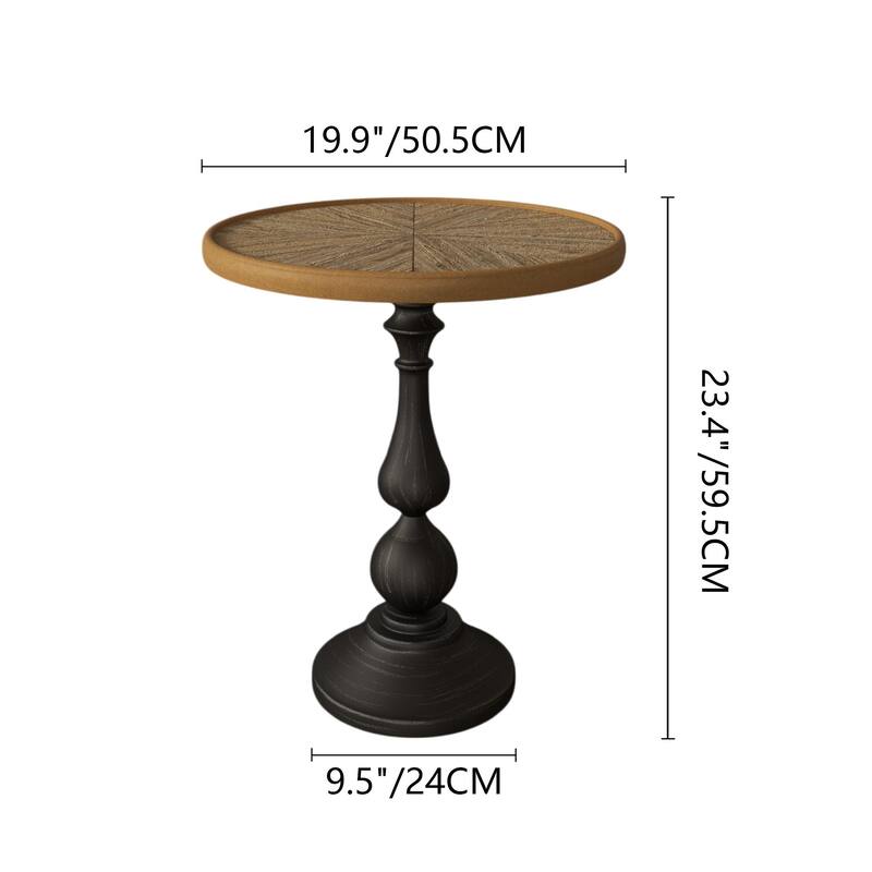 Wooden End Tables Retro Side Table French Country Accent Coffee Side Table Modern