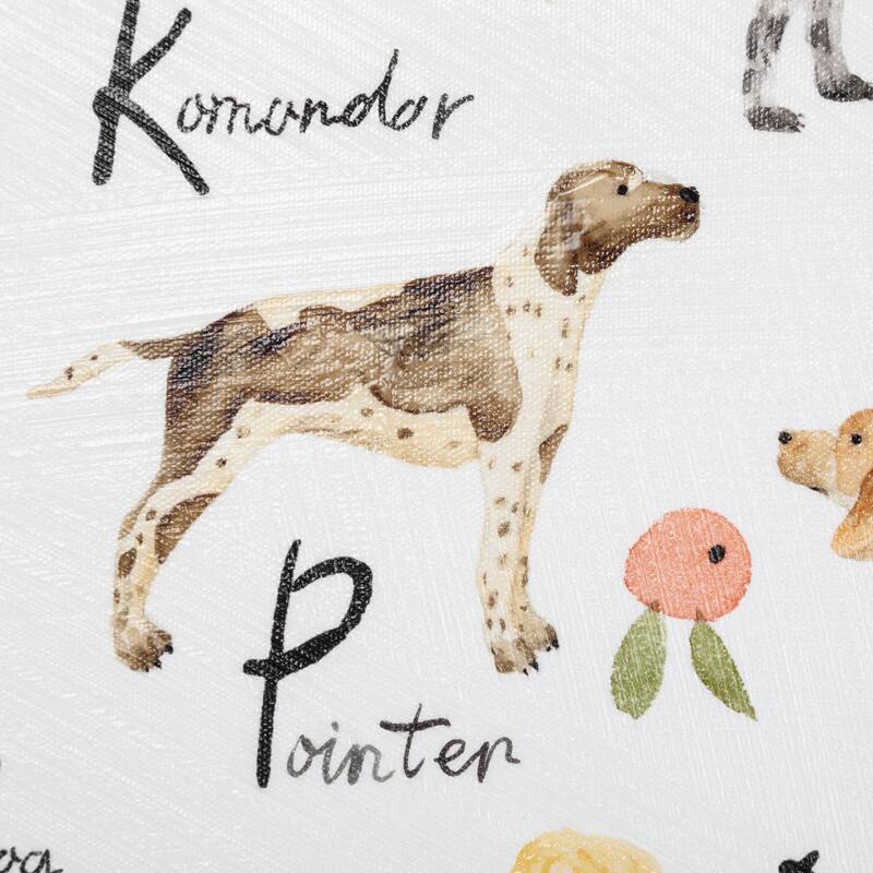 Dog Alphabet (24 x 36) Canvas Art Print